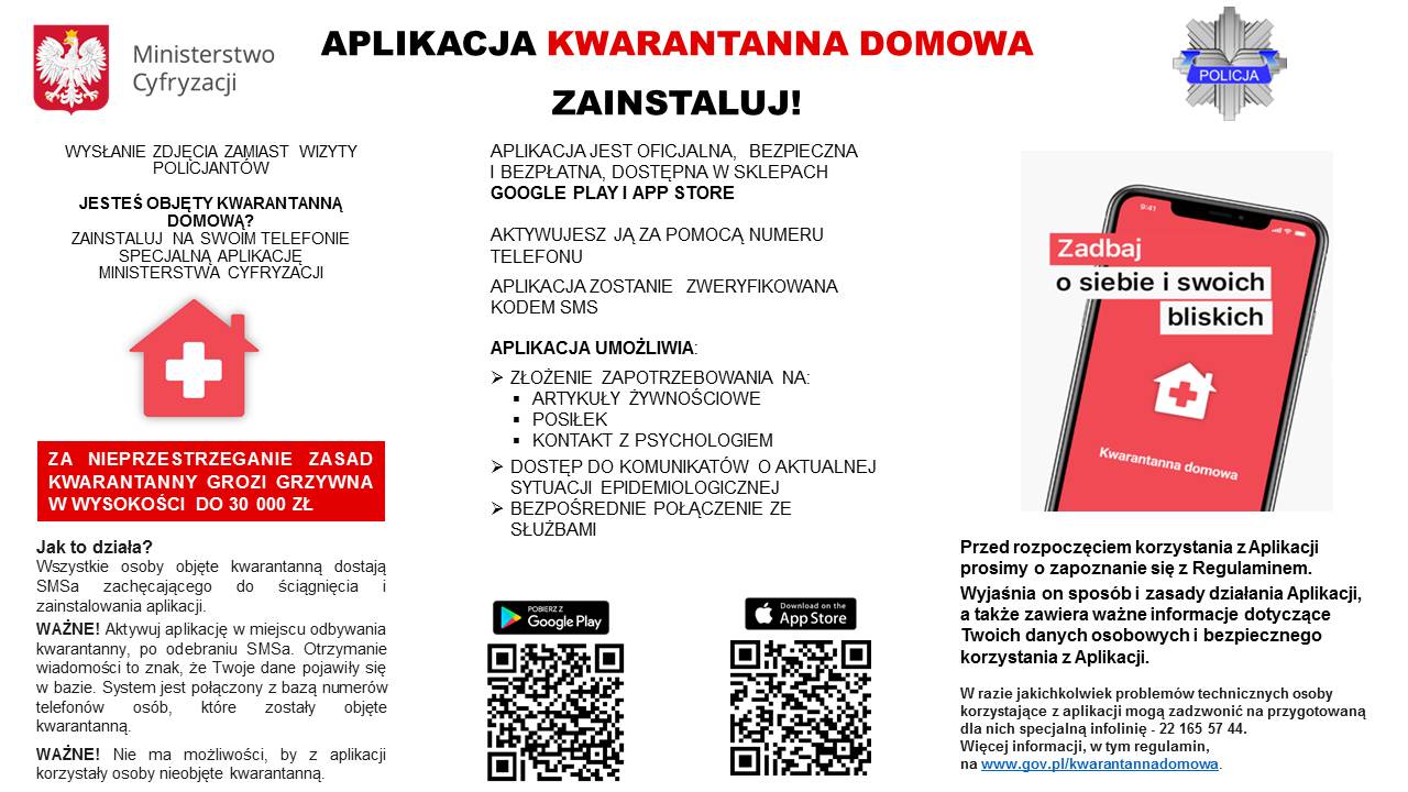 Aplikacja kwarantanna domowa 