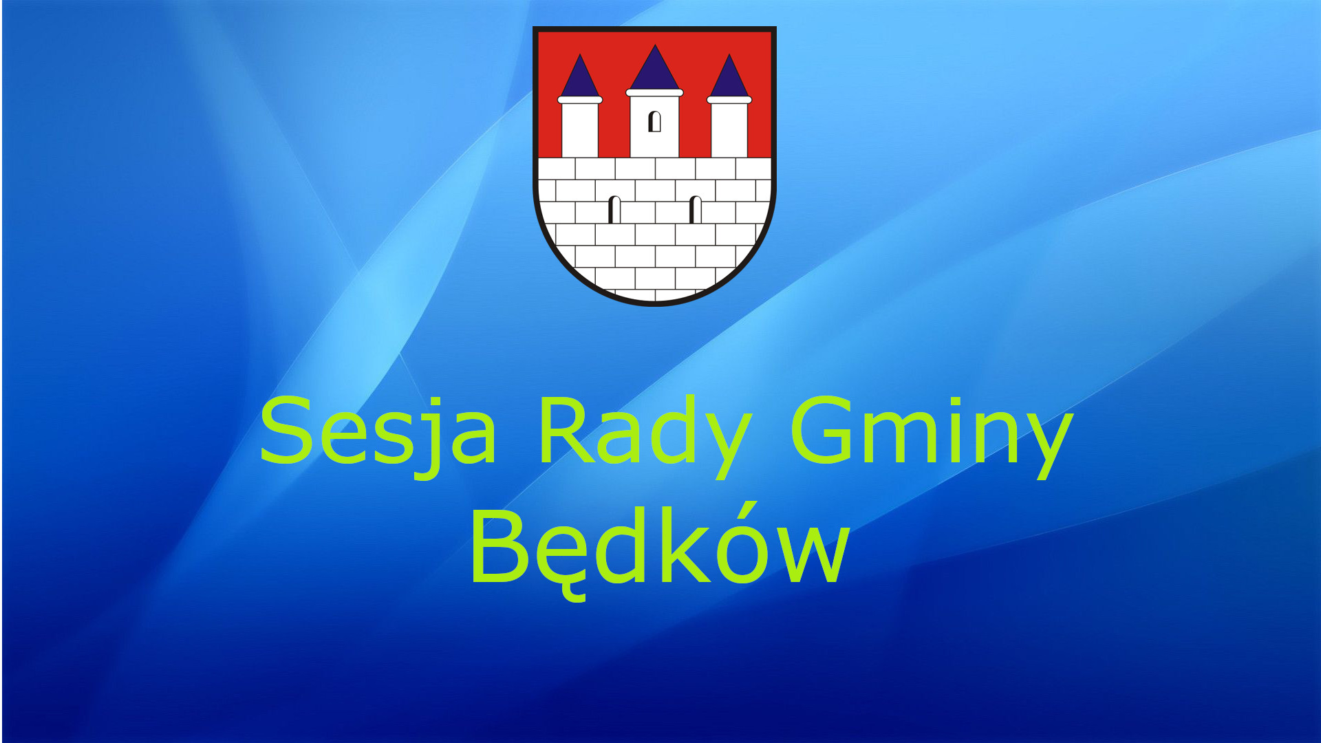 7 sesja rady gminy będków