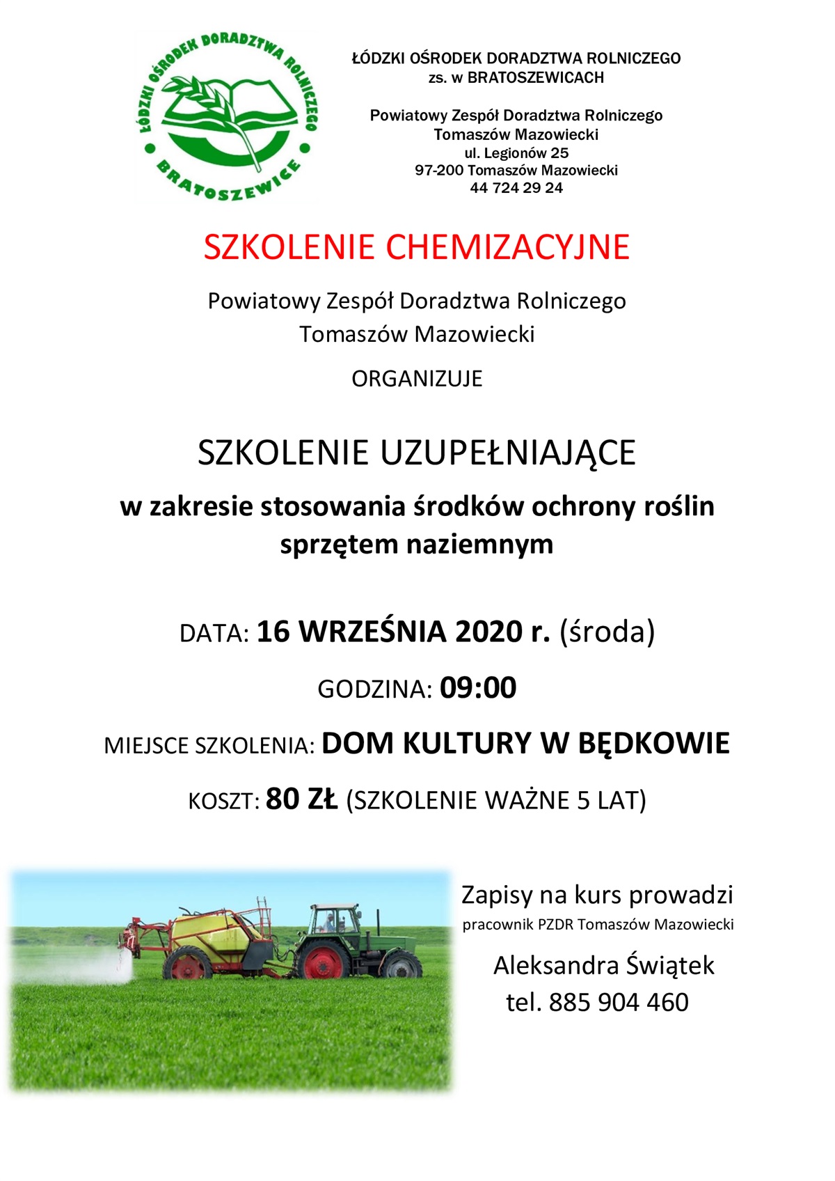 szkolenie chemizacyjne